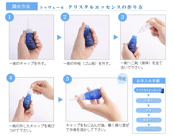 クリスタルエッセンスご使用手順