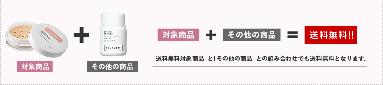 イメージ：「送料無料商品」と「その他の商品」との組み合わせで購入した場合