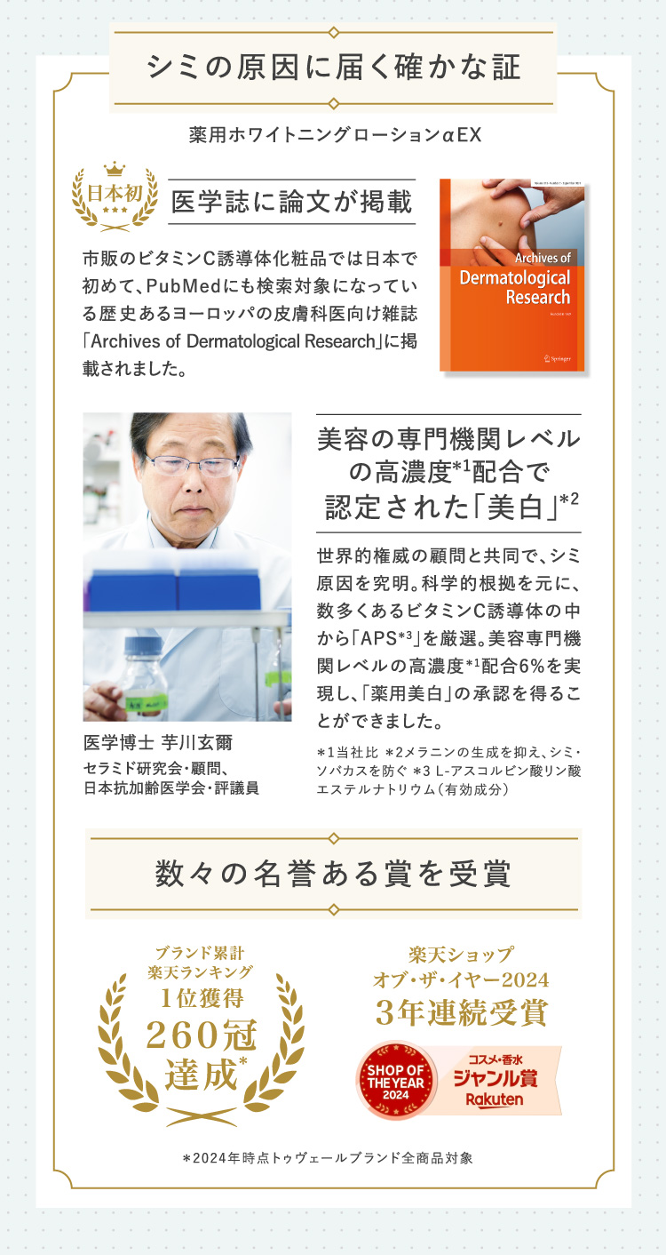 シミの原因に届く確かな証本気の美白体験 ホワイトニングトライアルセット